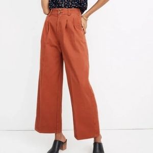 Madewell High Waist Crop Wide Leg Pants